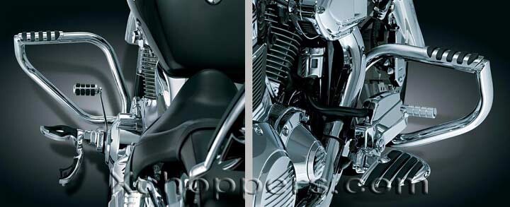 Honda vtx 1300 kuryakyn engine crash guard footrests #3