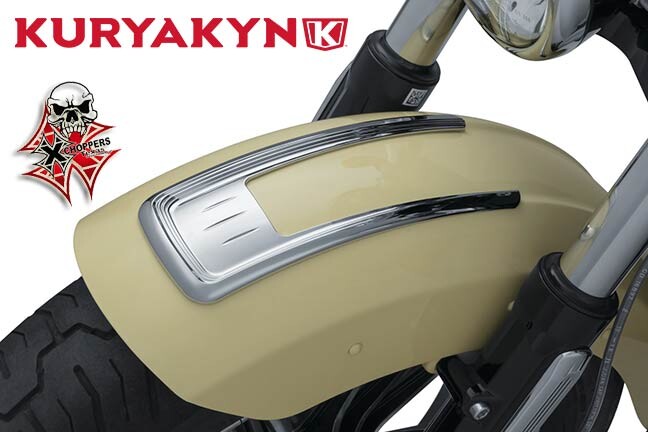 Kuryakyn Legacy Front Fender Top Accent for Indian Scout, Chrome Kuryakyn Legacy Front Fender Top Accent for Indian Scout, Chrome