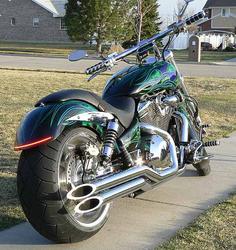 Lance Lenhart - VTX 1800 C - Xchoppers Big Fender with LED Option