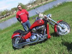 Monty Kroeze - 2007 vtx 1800 with Xchoppers 240 big tire kit