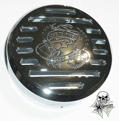 Highway Hawk ABS Chrome Horn grill for 88mm (3.46") horns