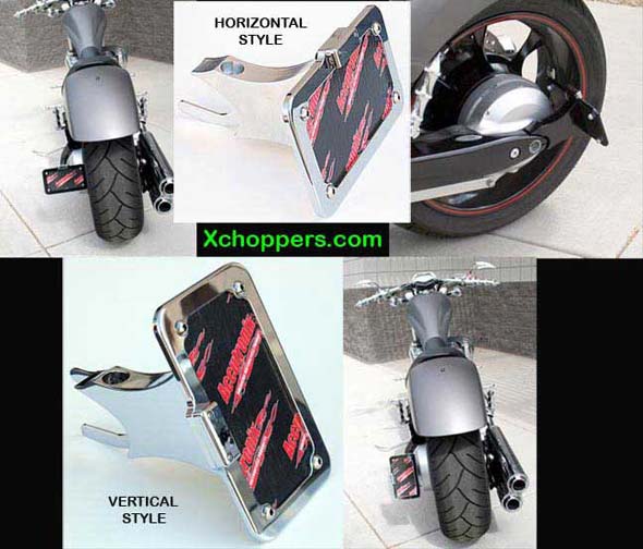 Accutronix License Plate Light & Sidemount for Honda Fury, Sabre